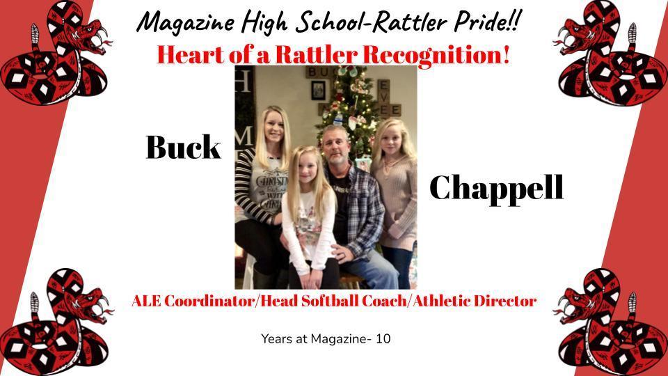 Heart of a Rattler Recognition: Coach Chappell
