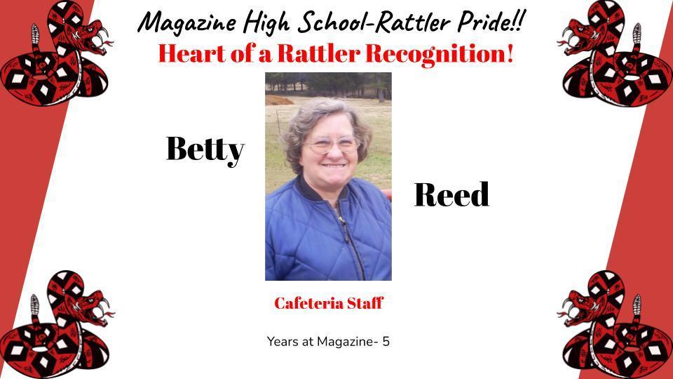 Heart of a Rattler Recognition: Mrs. Reed
