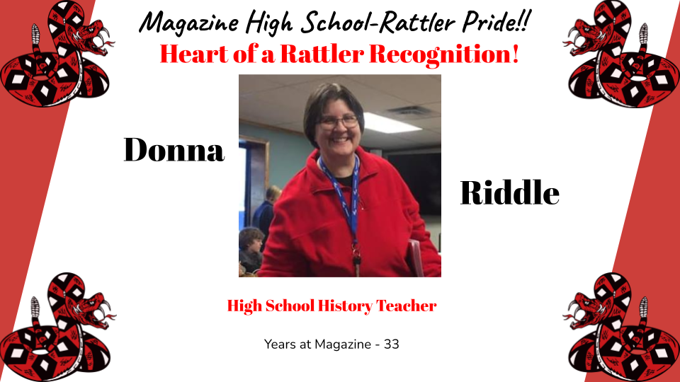 Heart of a Rattler Recognition: Mrs. Riddle