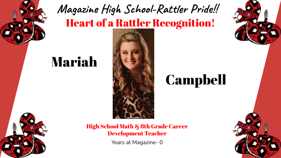 Heart of a Rattler Recognition: Ms. Campbell