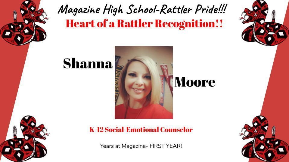 Heart of a Rattler Recognition: Ms. Moore