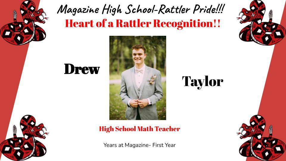 Heart of a Rattler Recognition: Mr. Taylor