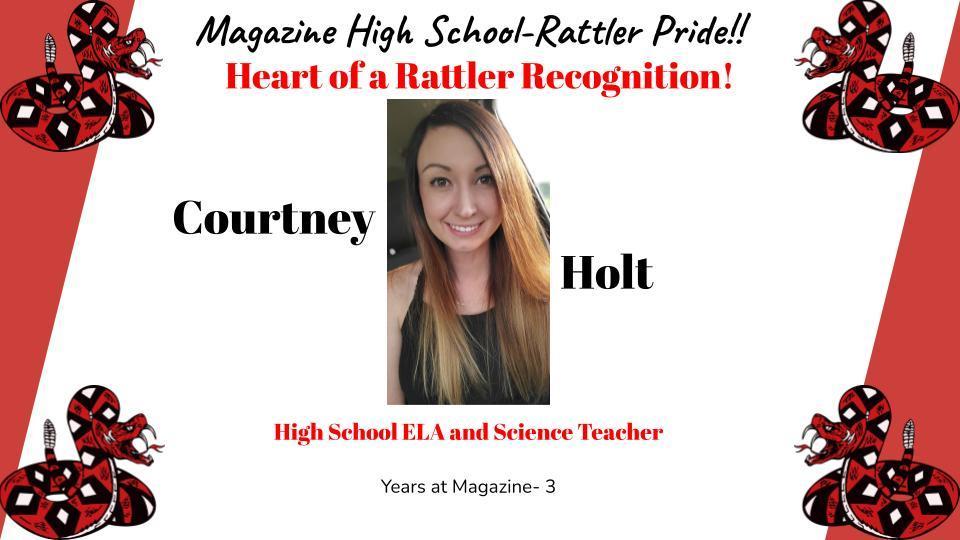 Heart of a Rattler Recognition: Mrs. Holt