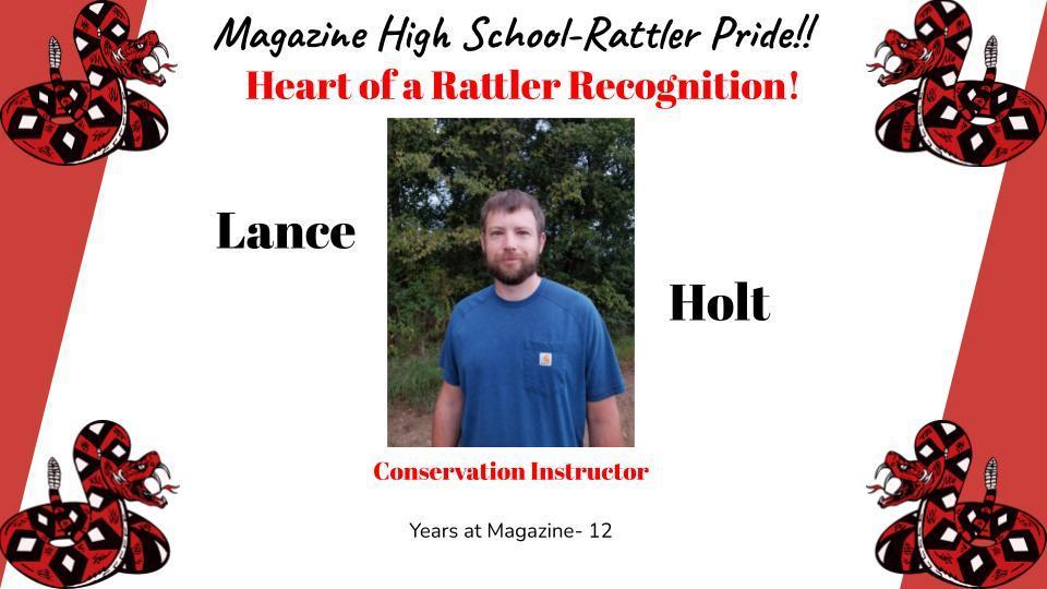 Heart of a Rattler Recognition: Mr. Holt