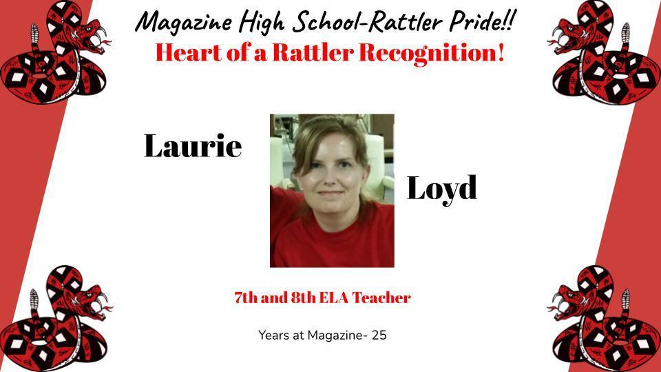 Heart of a Rattler Recognition: Mrs. Loyd