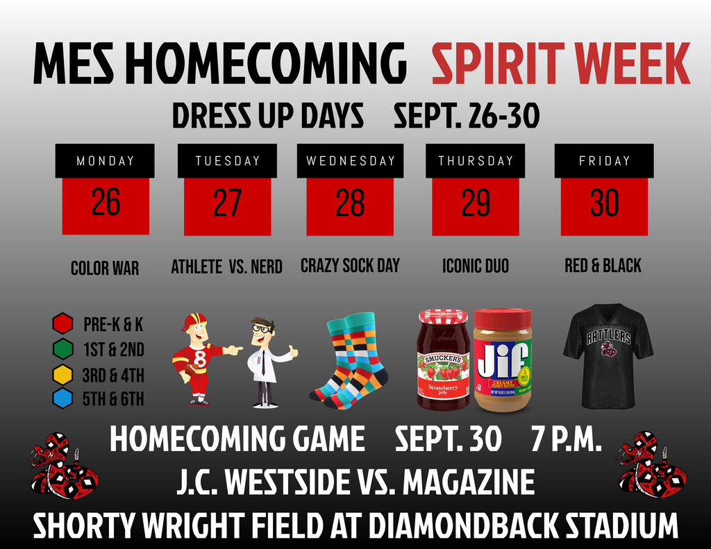 MES Homecoming Dress-Up Days