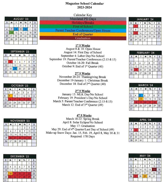 2023-24 School Calendar